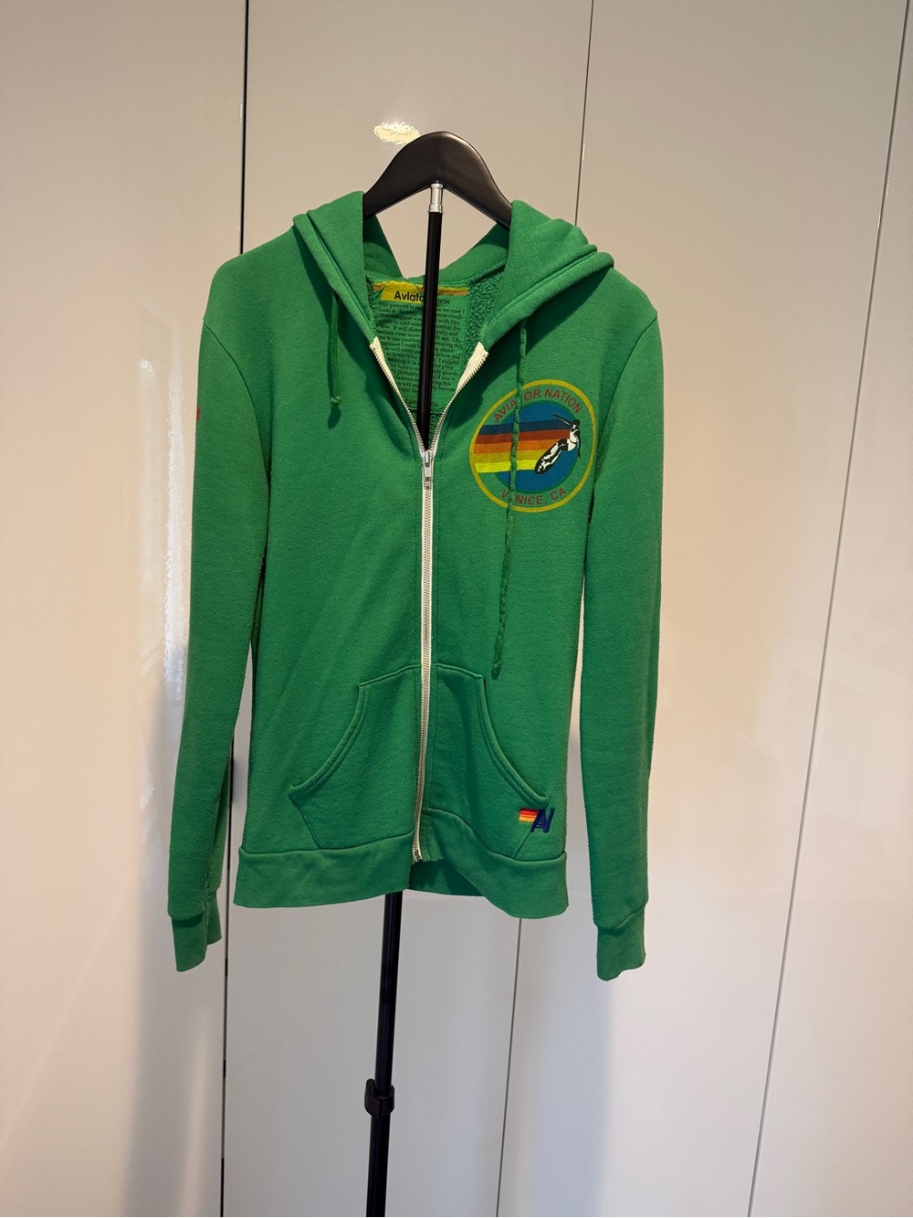 Vintage Aviator Nation Green Zip Hoodie Jacket